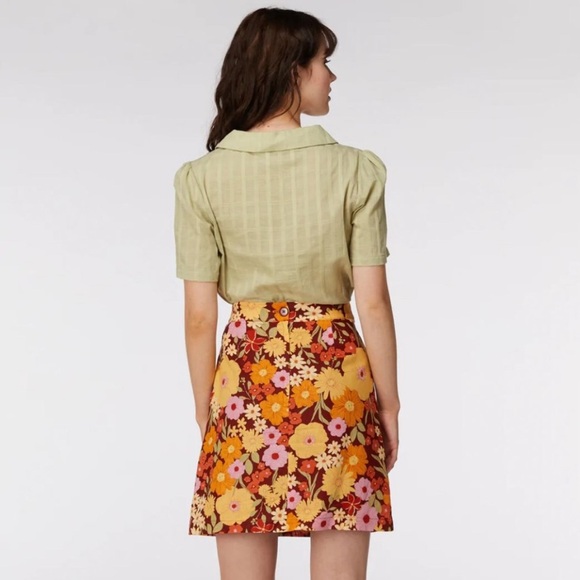 PRINCESS HIGHWAY “Gina” Linen Blend Skirt - Picture 2 of 14